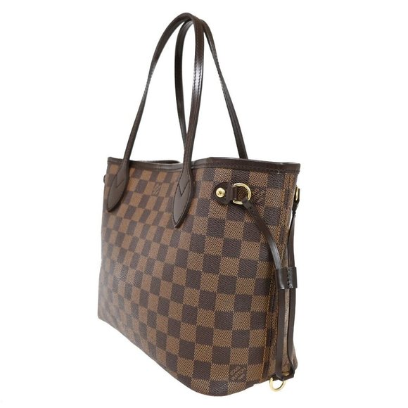 LOUIS VUITTON LV Neverfull PM Shoulder Tote Bag Damier Ebene - Picture 13 of 16